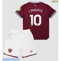 Camisa de time de futebol West Ham United Lucas Paqueta #10 Replicas 1º Equipamento Infantil 2025-26 Manga Curta (+ Calças curtas)